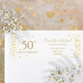 50e Jubileum Gold Signature Return Address Etiket