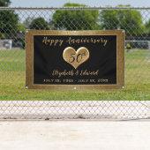 50e Jubileum Gold Sparkle - Hanging Banner (Insitu)