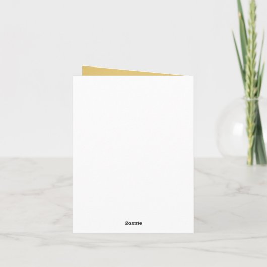 50e Jubileum Gold Thank You Card **Nieuwe versie Bedankkaart (Achterkant)