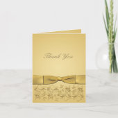 50e Jubileum Gold Thank You Card **Nieuwe versie Bedankkaart (Voorkant)