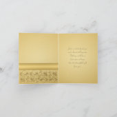 50e Jubileum Gold Thank You Card **Nieuwe versie Bedankkaart (Binnen)