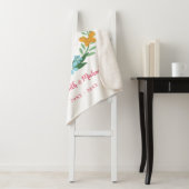 50e Jubileum Golden Floral Butterfly Wreath Sherpa Deken (In situ)