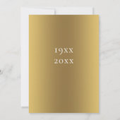 50e Jubileum Golden Floral verander de datum (Achterkant)