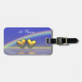 50e Jubileum Golden Hearts Bagagelabel (Voorkant horizontaal)