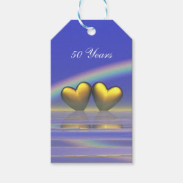 50e Jubileum Golden Hearts Cadeaulabel