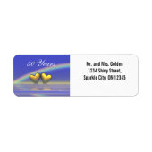 50e Jubileum Golden Hearts Etiket (Voorkant)
