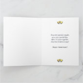 50e Jubileum Golden Hearts Kaart (Binnen)