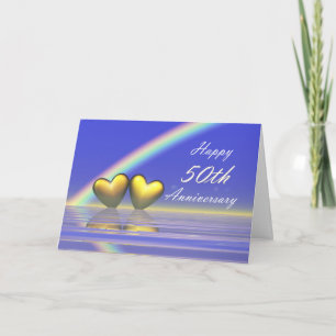 50e Jubileum Golden Hearts Kaart