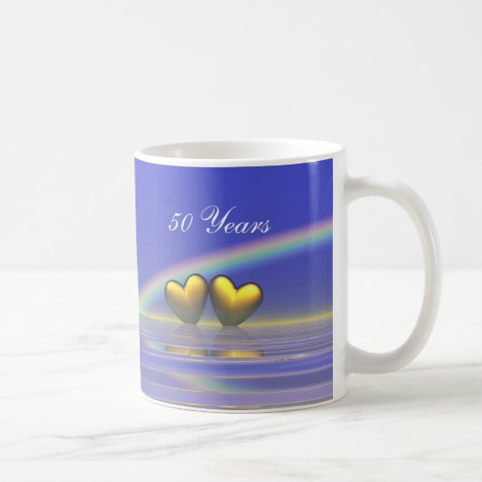 50e Jubileum Golden Hearts Koffiemok (Rechts)