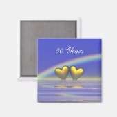 50e Jubileum Golden Hearts Magneet (Voorkant / Achterkant)