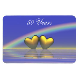 50e Jubileum Golden Hearts Magneet