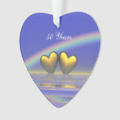 50e Jubileum Golden Hearts Ornament (voorkant)