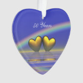 50e Jubileum Golden Hearts Ornament (voorkant)