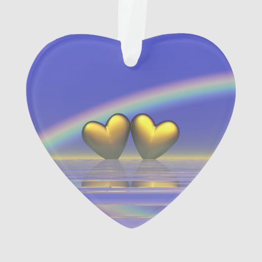 50e Jubileum Golden Hearts Ornament (achterkant)