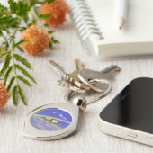 50e Jubileum Golden Hearts Sleutelhanger (Zijkant)