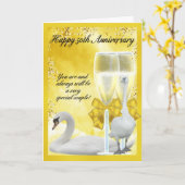 50e Jubileum - Golden Jubileum Kaart (Gele Bloem)