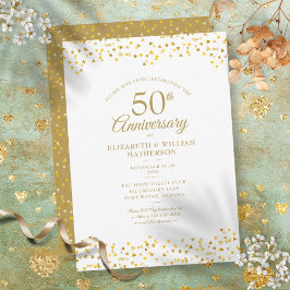 50e Jubileum Golden Love Hearts Kaart