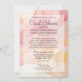 50e Jubileum Golden Pastels Kaart Shower (Voorkant)