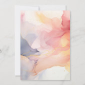 50e Jubileum Golden Pastels Kaart Shower (Achterkant)