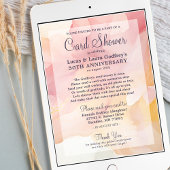 50e Jubileum Golden Pastels Kaart Shower