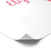 50e Jubileum Golden Welcome Floral Wreath Sign Poster (Hoek)