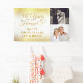 50e Jubileum goud harst jaren naar het buitenland Spandoek (Insitu)