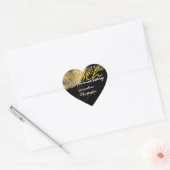 50e Jubileum GOUD Roos Hart Sticker (Envelop)