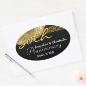 50e Jubileum GOUD Roos Sticker (Envelop)