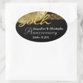 50e Jubileum GOUD Roos Sticker (Tas)