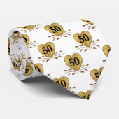 50e Jubileum - Goud Stropdas (Opgerold)