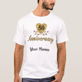 50e Jubileum - Goud T-shirt (Voorkant)