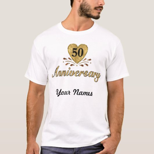 50e Jubileum - Goud T-shirt (Voorkant)
