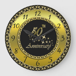 50e Jubileum gouden en zwarte feestdag Grote Klok