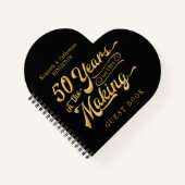 50e Jubileum Guestbook 50 JAAR IN DE MAKING Notitieboek (Voorkant)