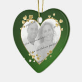 50e Jubileum Hart Foto Keepsake Keramisch Ornament (Links)