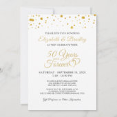 50e Jubileum Hart JAREN IN FOREVER Foto Kaart (Achterkant)