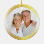 50e Jubileum Hart JAREN IN FOREVER Foto Keramisch Ornament (Achterkant)