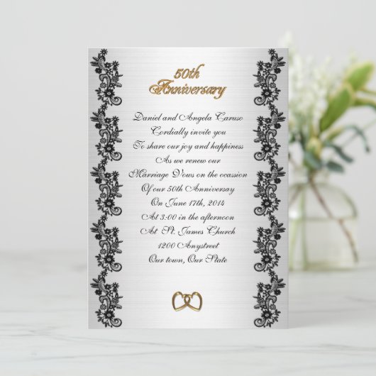 50e Jubileum hernieuwing zwarte grens Kaart (Staand voorkant)