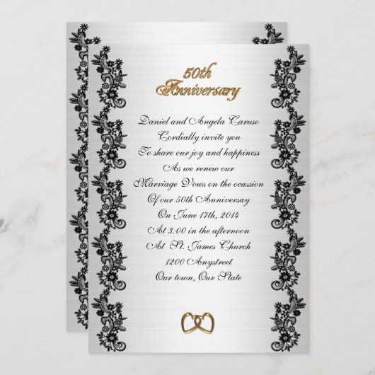 50e Jubileum hernieuwing zwarte grens Kaart (Voorkant / Achterkant)