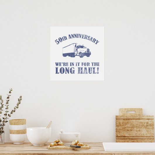 50e Jubileum Humor (Long Haul) Poster (Keuken)