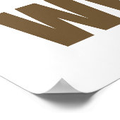 50e Jubileum Humor voor mannen Poster (Hoek)