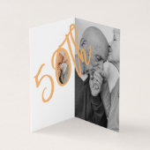 50e Jubileum  illustratie Gevouwen Kaart (Binnen)