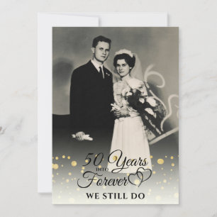 50e Jubileum JAAR IN FOREVER Vow Renewal Kaart