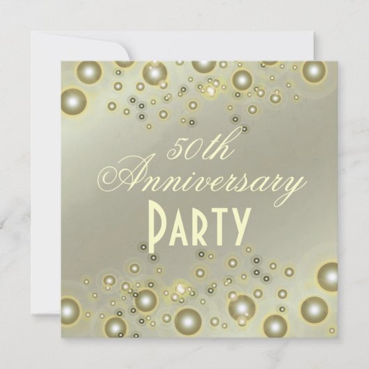 50e JUBILEUM / JUBILEUM GOLDEN/LUXE PAPIER Kaart (Voorkant)
