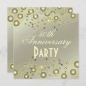 50e JUBILEUM / JUBILEUM GOLDEN/LUXE PAPIER Kaart (Voorkant / Achterkant)