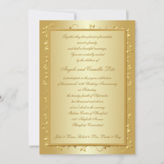 50e Jubileum Kaart (Achterkant)