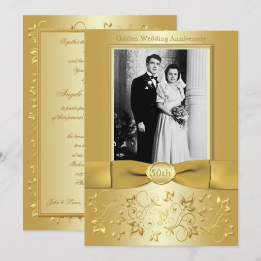 50e Jubileum Kaart (Voorkant / Achterkant)