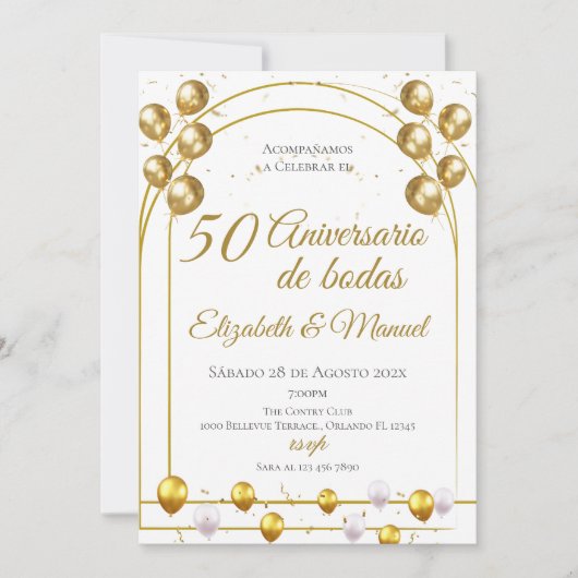 50e Jubileum Kaart (Voorkant)