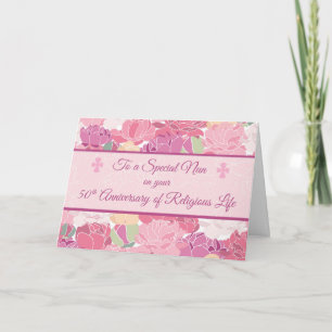 50e Jubileum Katholieke Nun Pioenbloemen, Pin Kaart