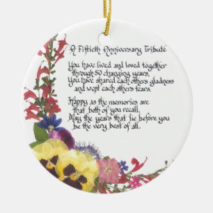 50e Jubileum Keramisch Ornament